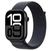 black apple watch series 1 nylon strap closeup
