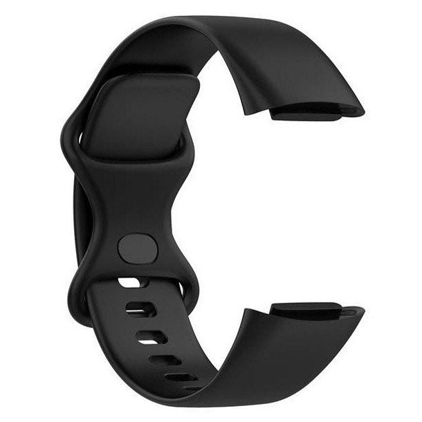 Plain Fitbit Charge 6 Band in Silicone in black