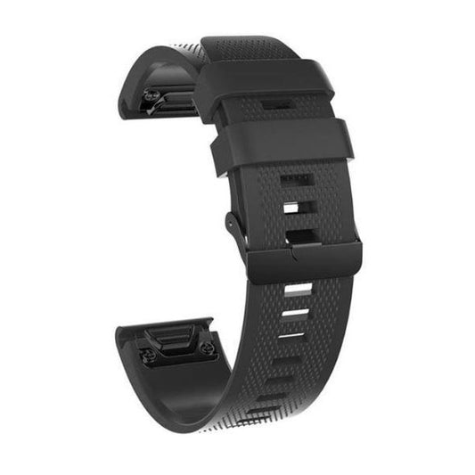 Garmin Fenix 7S Strap Silicone One Size Buckle in black