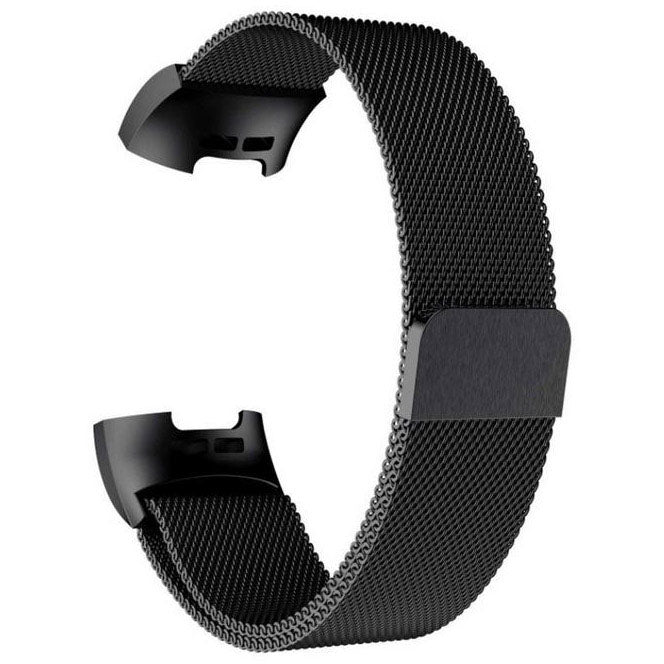 Strap For Fitbit Charge 4 Milanese in black