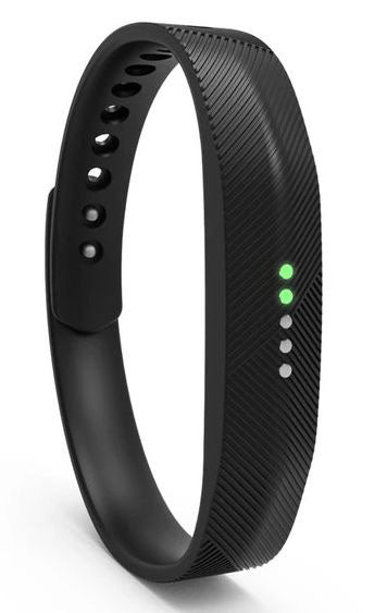 Fitbit Flex 2 Strap Ireland Pin & Tuck Silicone in black