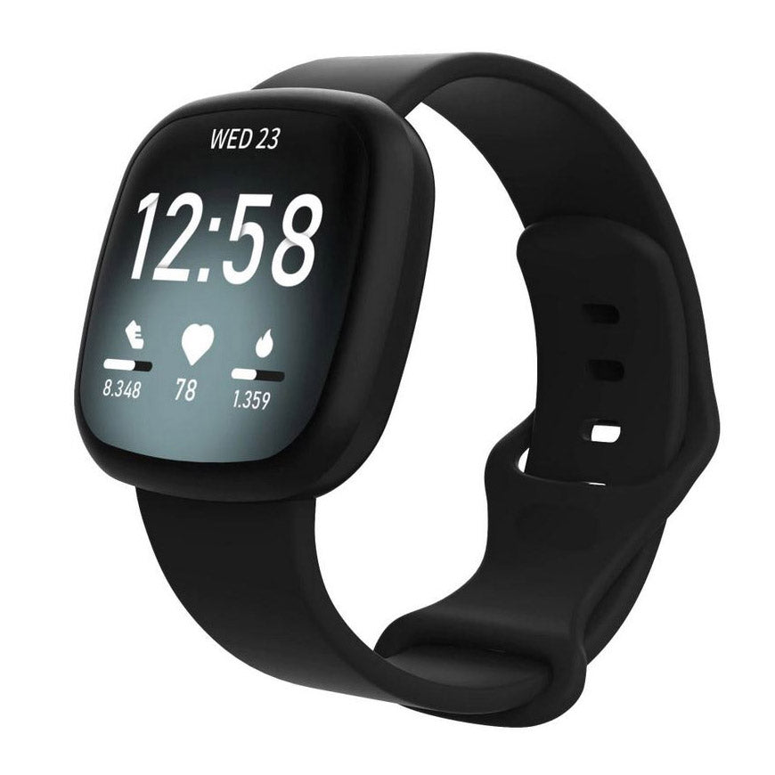 Strap For Fitbit Sense 2 Plain in black