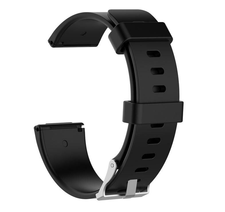 Plain Fitbit Versa Strap in Silicone in black