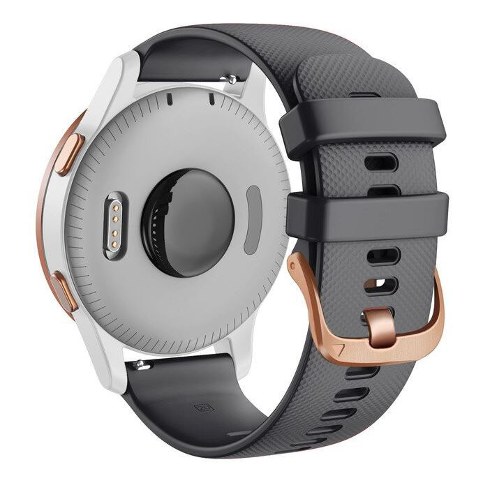 black fossil gen 4 venture hr strap buckle view
