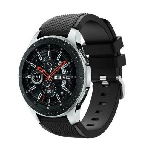 Strap For Samsung Galaxy Watch 3 45mm Textured in black