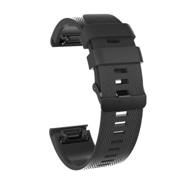 Textured Garmin Fenix 6S Pro Band in Silicone in black