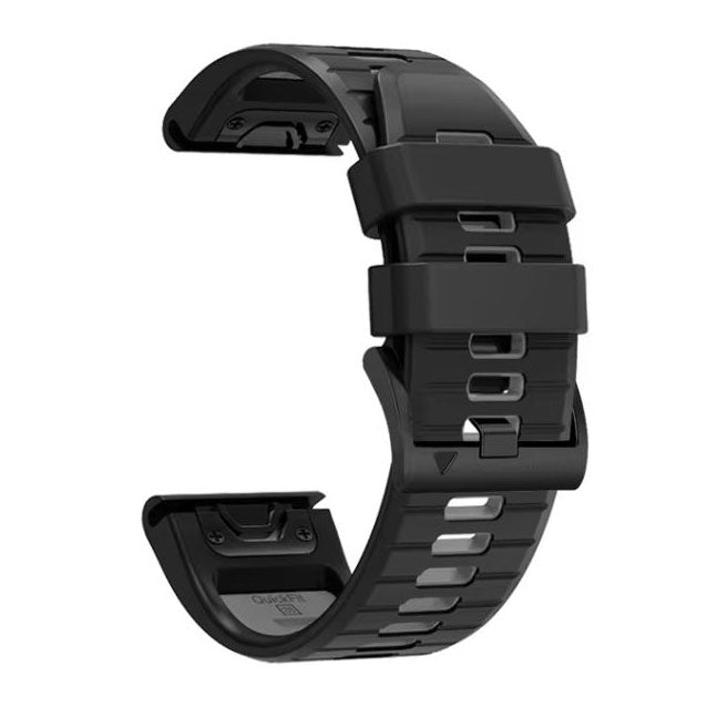 garmin fenix 6 pro strap in black grey