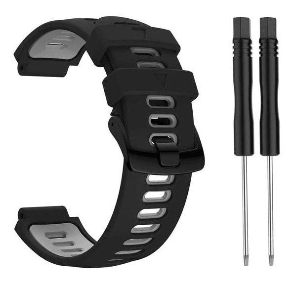 Watchband For Garmin Forerunner 630 22mm in black grey