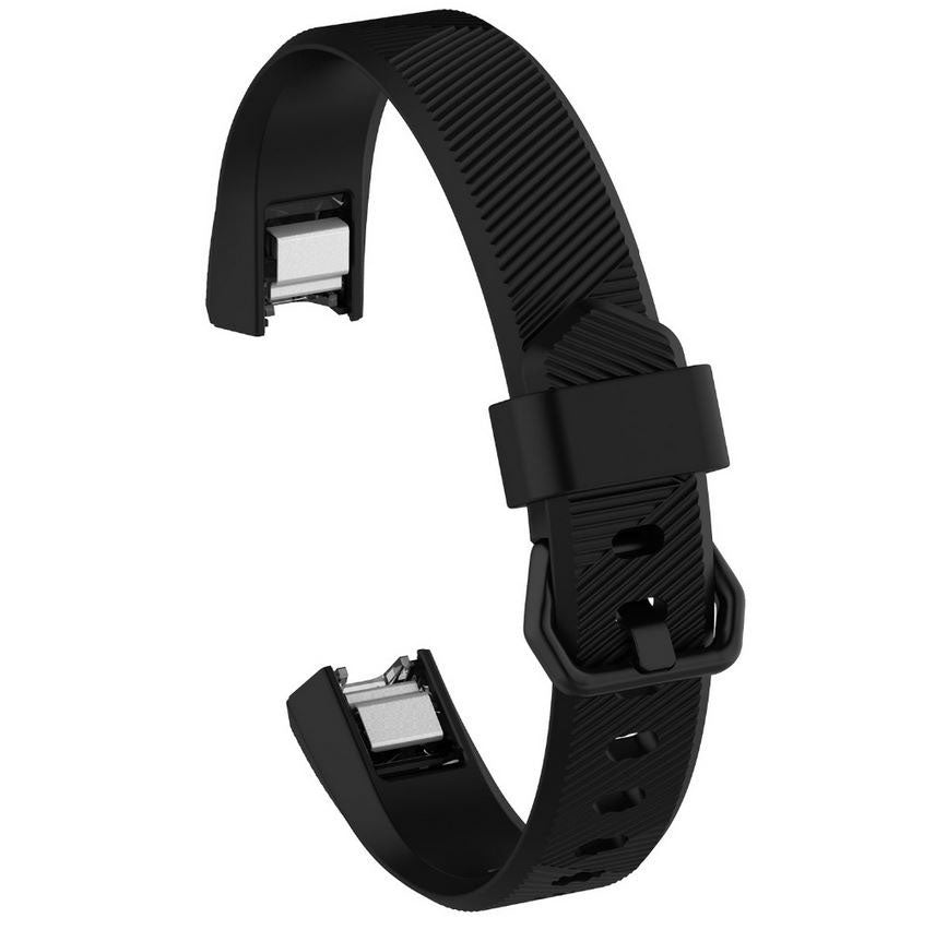 Buckle Strap Silicone Large Small Alta HR in black