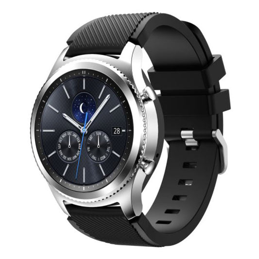 Textured Samsung Galaxy Watch 3 45mm Watchband in Silicone in black