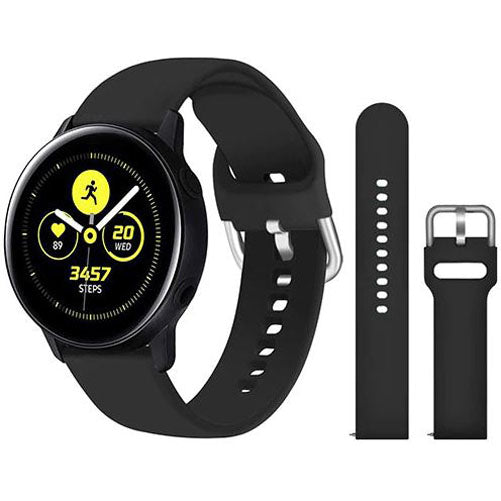 Samsung Galaxy Watch 4 Strap Silicone Large Small in black