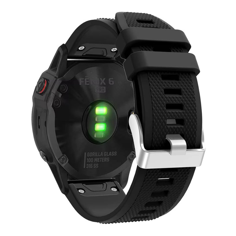 Garmin Fenix 7 Silicone Watch Strap in black