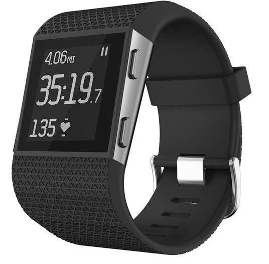 Fitbit Surge Strap Silicone Large Small in black