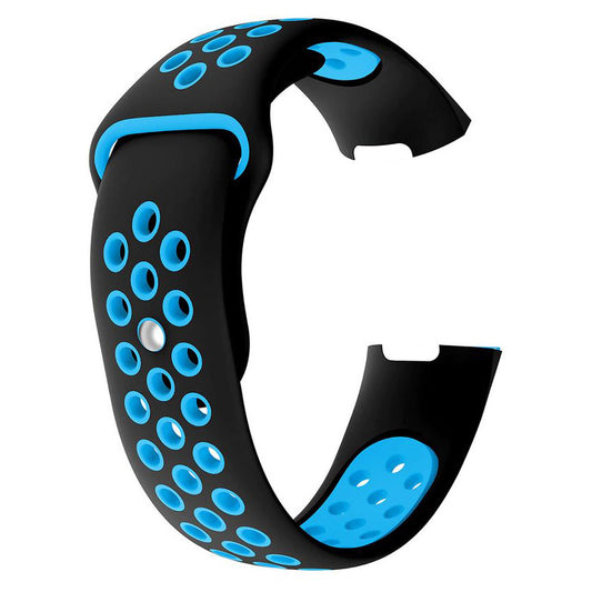 Silicone Strap Two Tone Charge 4 in black blue