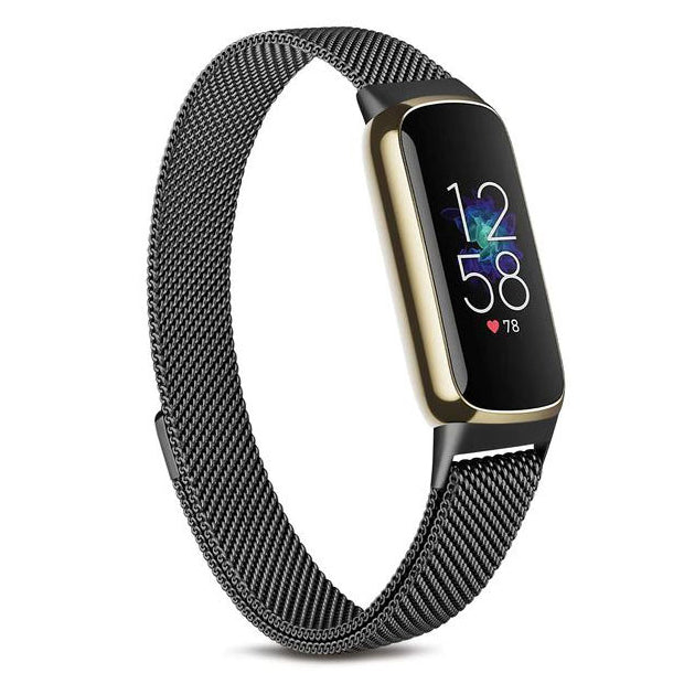 Steel Strap For Fitbit Luxe in black