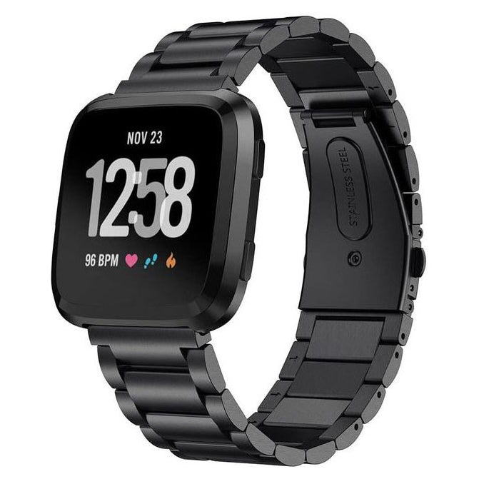 Fitbit Versa Lite Strap Metal in black