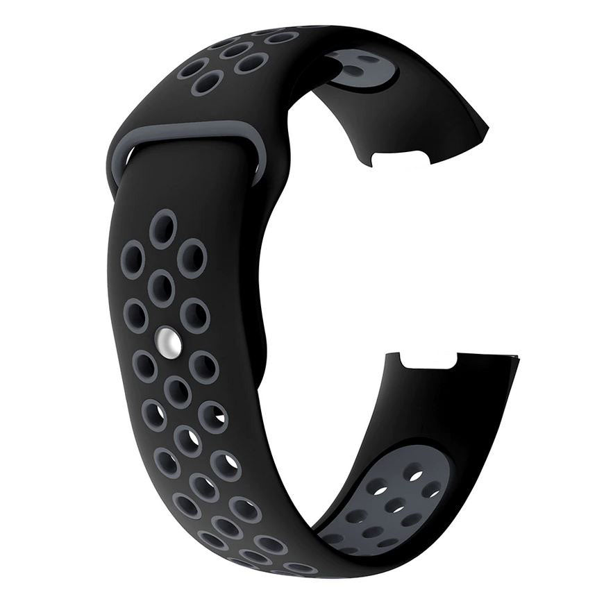 Fitbit Charge 3 Strap Ireland Pin & Tuck Silicone in black grey