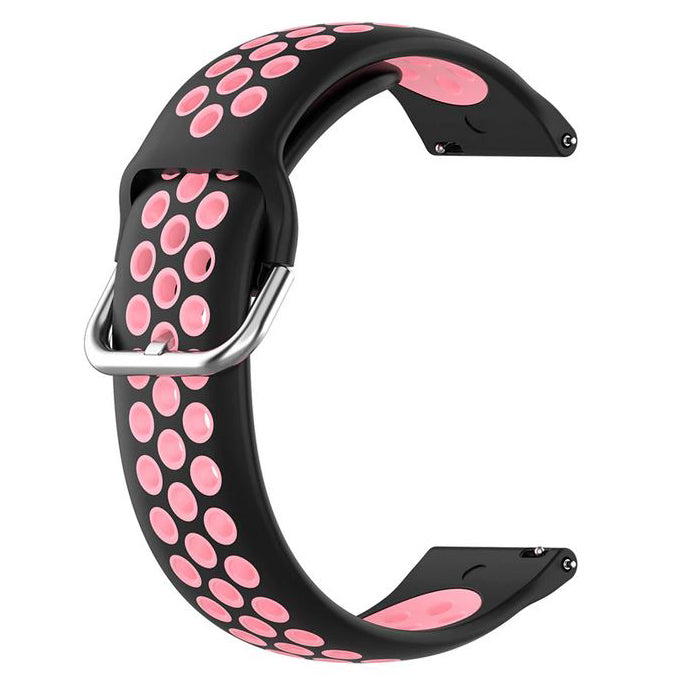 Fitbit Versa Lite Strap in black pink