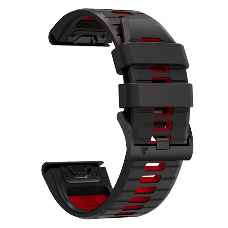 Garmin Forerunner 745 Strap Silicone in black red