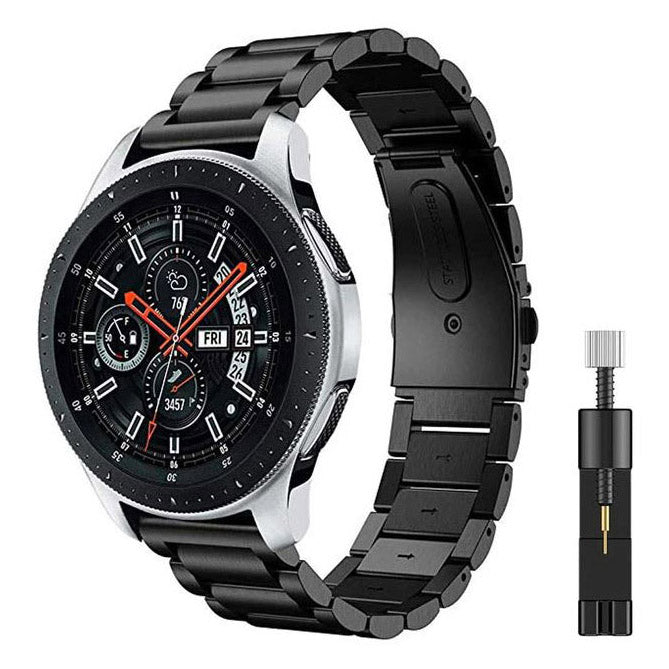 black premium steel strap for garmin vivoactive hr

