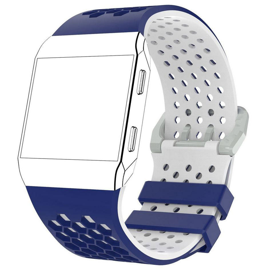 Strap For Fitbit Ionic Two Tone in blue white