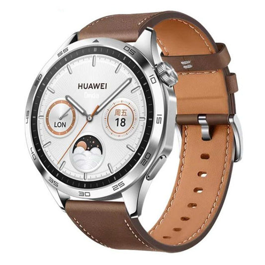 brown leather strap for garmin forerunner 245 music
