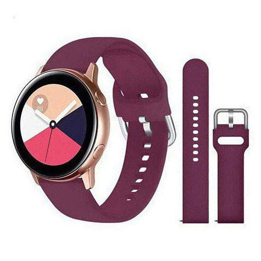 TicWatch C2 Strap Plain Style in burgundy