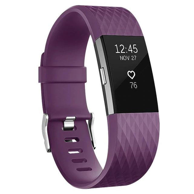 Silicone Strap Textured Charge 2 purple