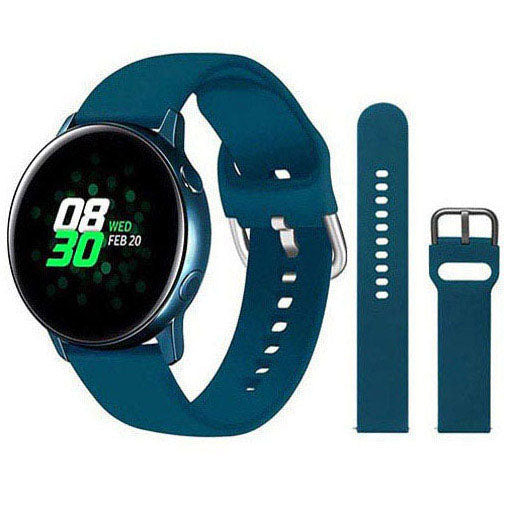 Large Small Strap Silicone Vivoactive 3 Buckle in dark blue