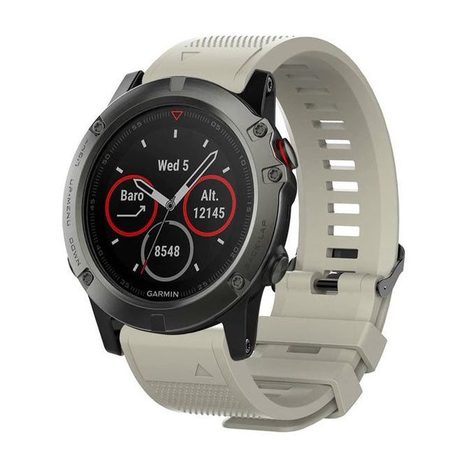 Strap For Garmin Fenix 5X Textured in dark grey