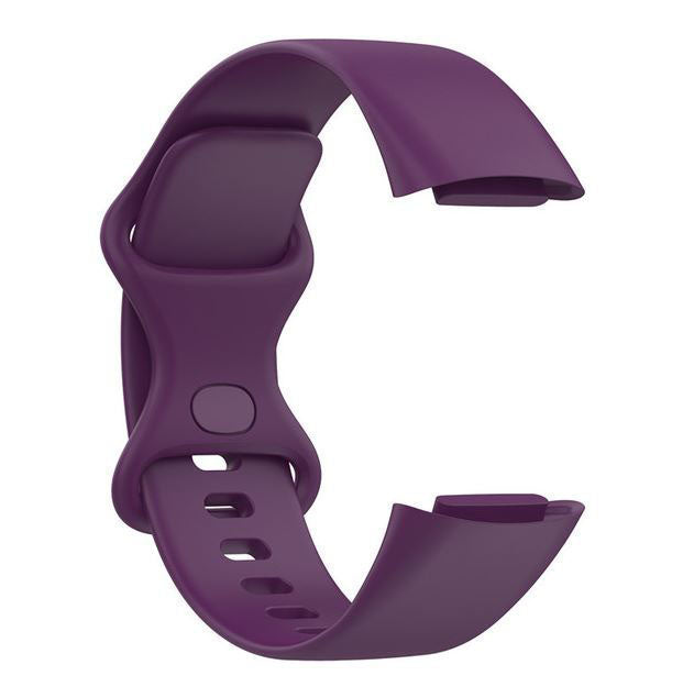 Large Small Strap Silicone Charge 6 Pin & Tuck in deep purple