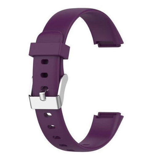 Plain Fitbit Luxe Watchband in Silicone in deep purple