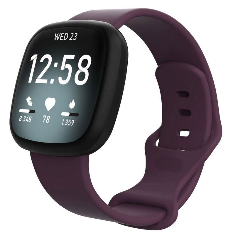 Silicone Strap Plain Versa 4 in deep purple
