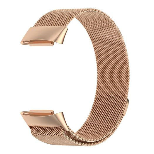 Fitbit charge 4 band steel rose gold