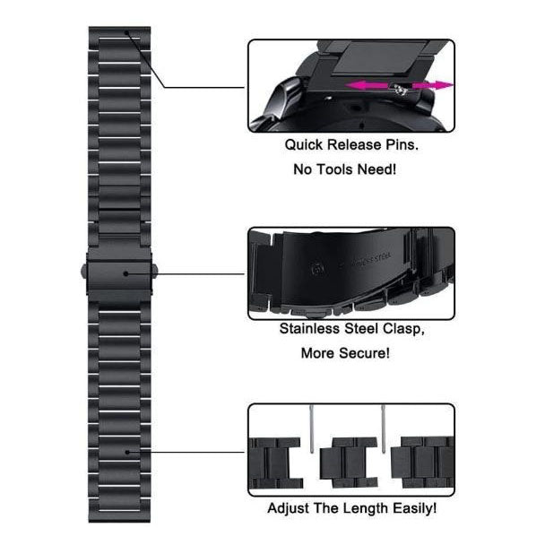 Garmin Forerunner 245 Strap Stainless Steel One Size