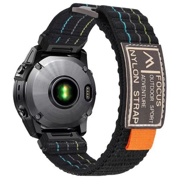 Garmin Epix Pro Gen 2 (51mm) Stitched Nylon Strap in storm black