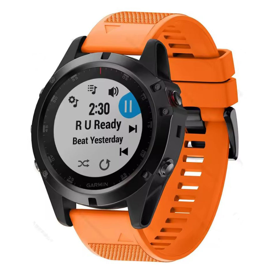 Garmin Epix Pro Gen 2 Textured Silicone Band in orange