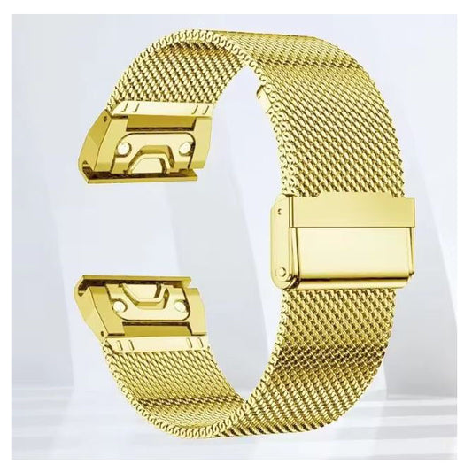 GOLD garmin approach s60 steel strap with mesh

