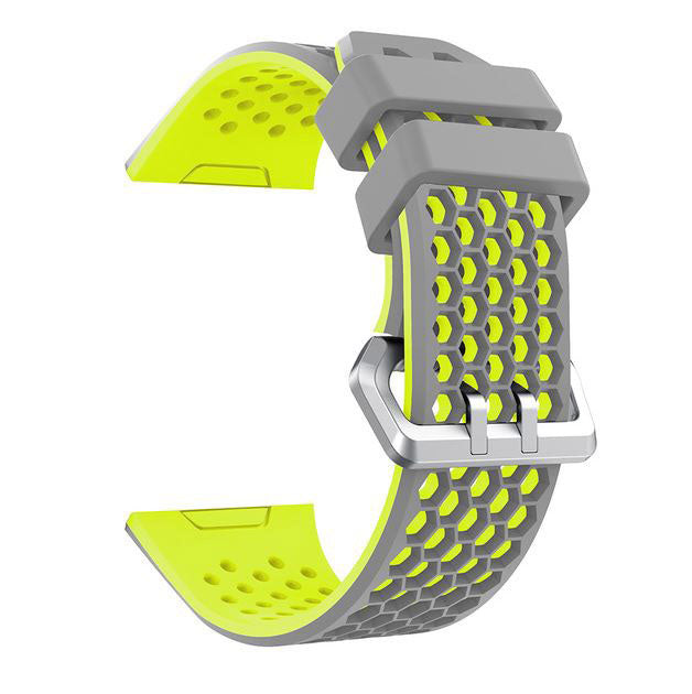 Fitbit Ionic Strap Ireland Buckle Silicone in grey yellow