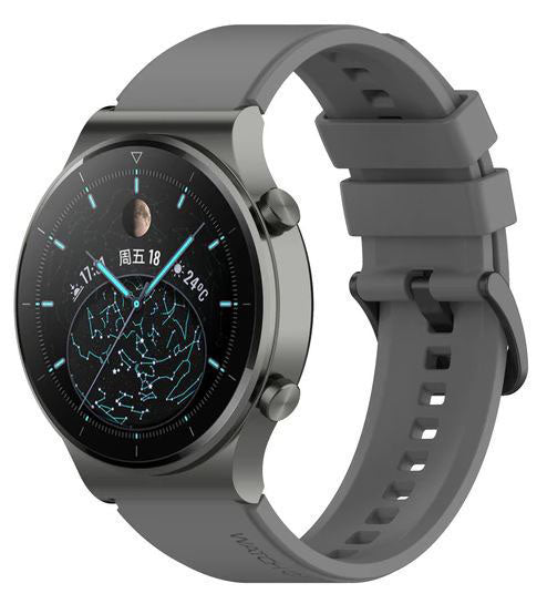 Samsung Galaxy Watch 3 45mm Strap Silicone One Size Buckle in grey