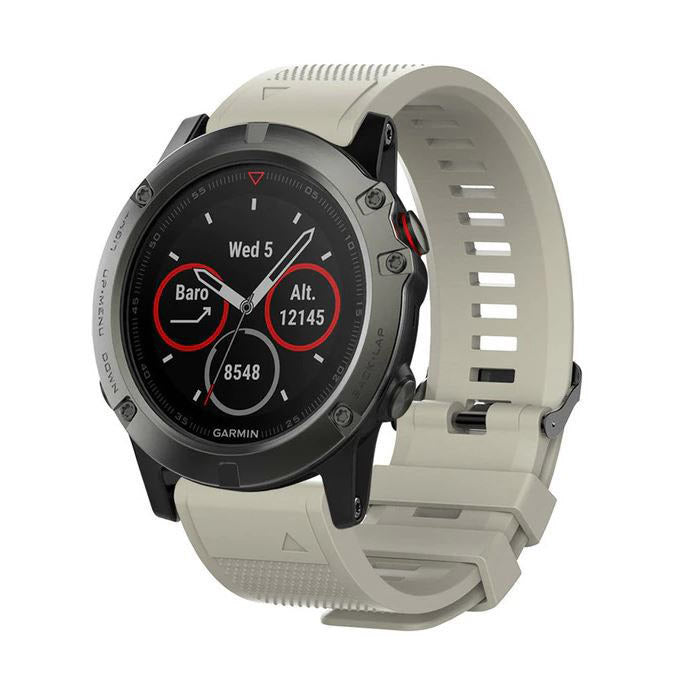 Textured Garmin Descent Mk2 S Strap in Silicone in grey