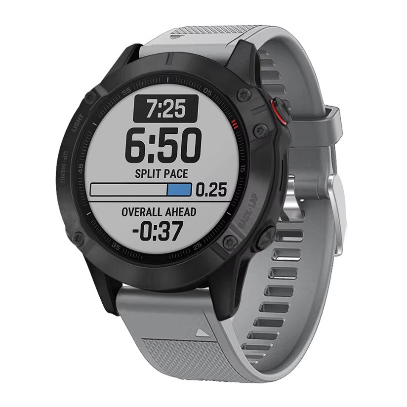 Garmin Fenix 6 Band Silicone in grey 