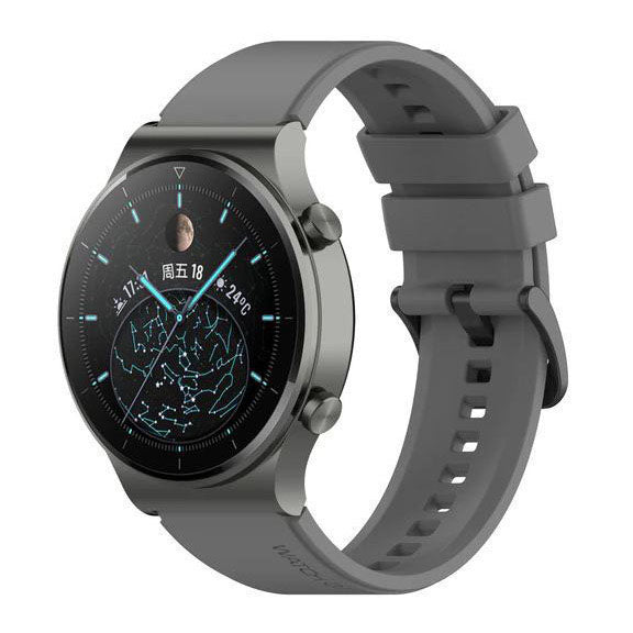 One Size Strap 22mm Silicone Buckle in grey