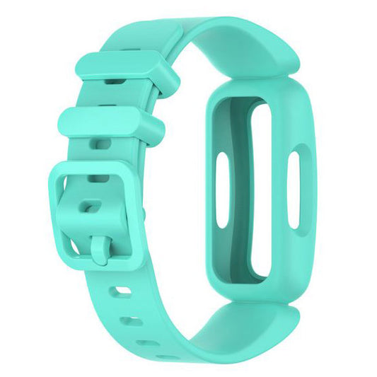 Plain Fitbit Ace 3 Watchband in Silicone in lake blue