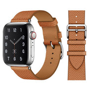 light brown apple watch series 1 leather strap texture
