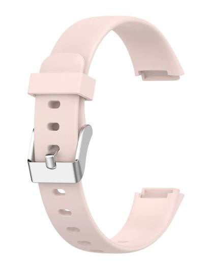 Plain Fitbit Luxe Band in Silicone in light pink