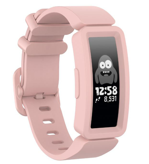 Fitbit Inspire 2 Strap Silicone One Size Buckle in light pink