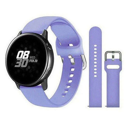 Large Small Strap Galaxy Active 2 Silicone Buckle in light purple