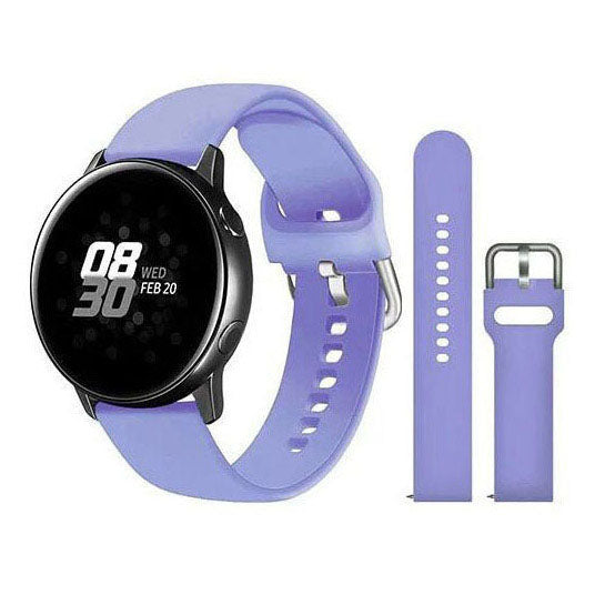 Samsung Galaxy Watch 6 Strap Silicone Large Small Buckle in light purple