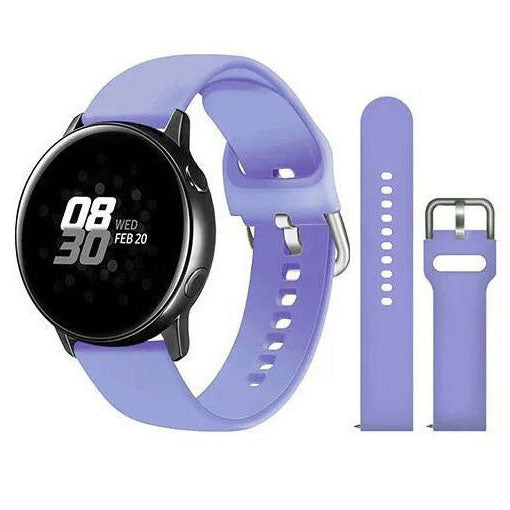 Strap For Samsung Galaxy Watch 4 Plain in light purple